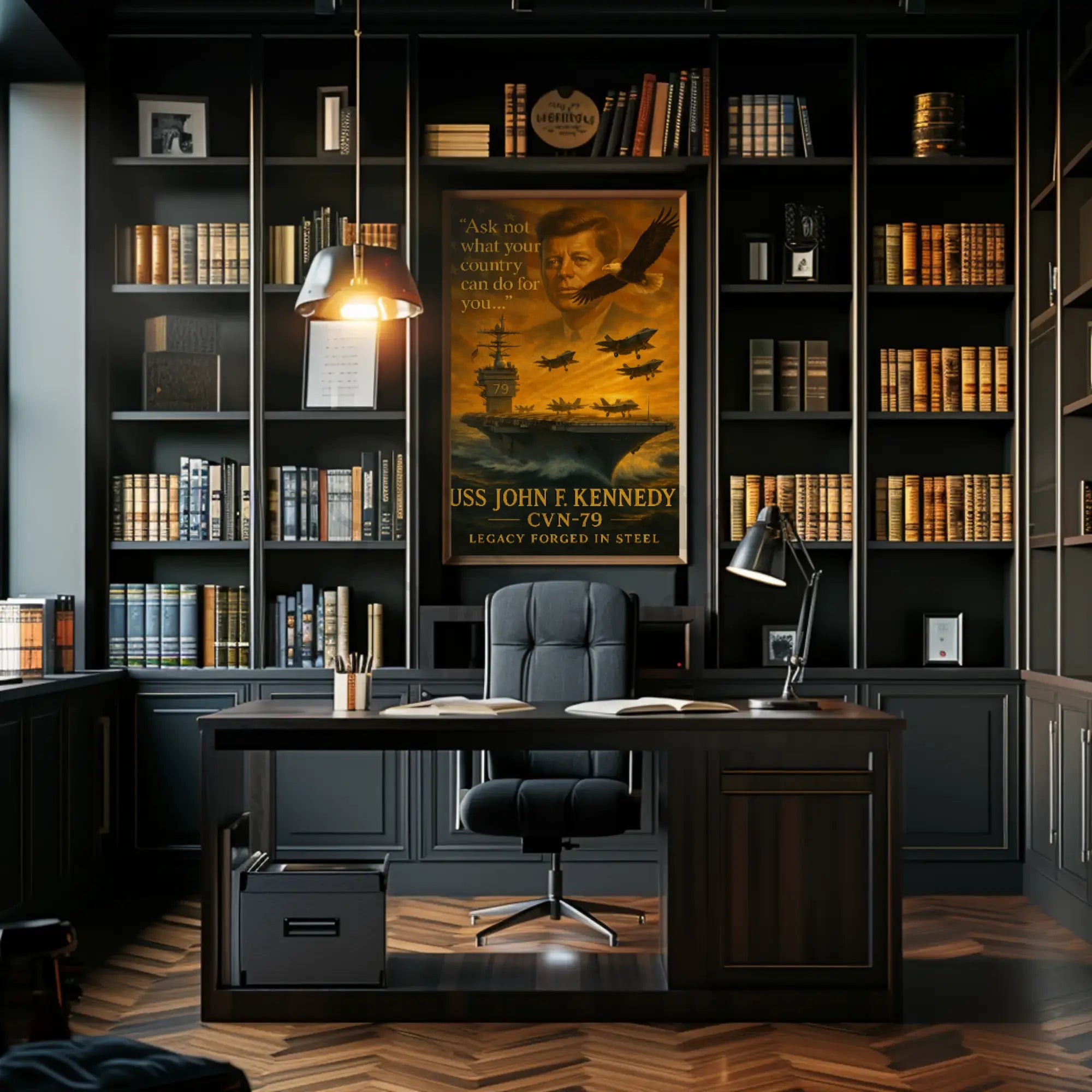 John F. Kennedy Tribute Historical or Presidential Poster PosterGoat