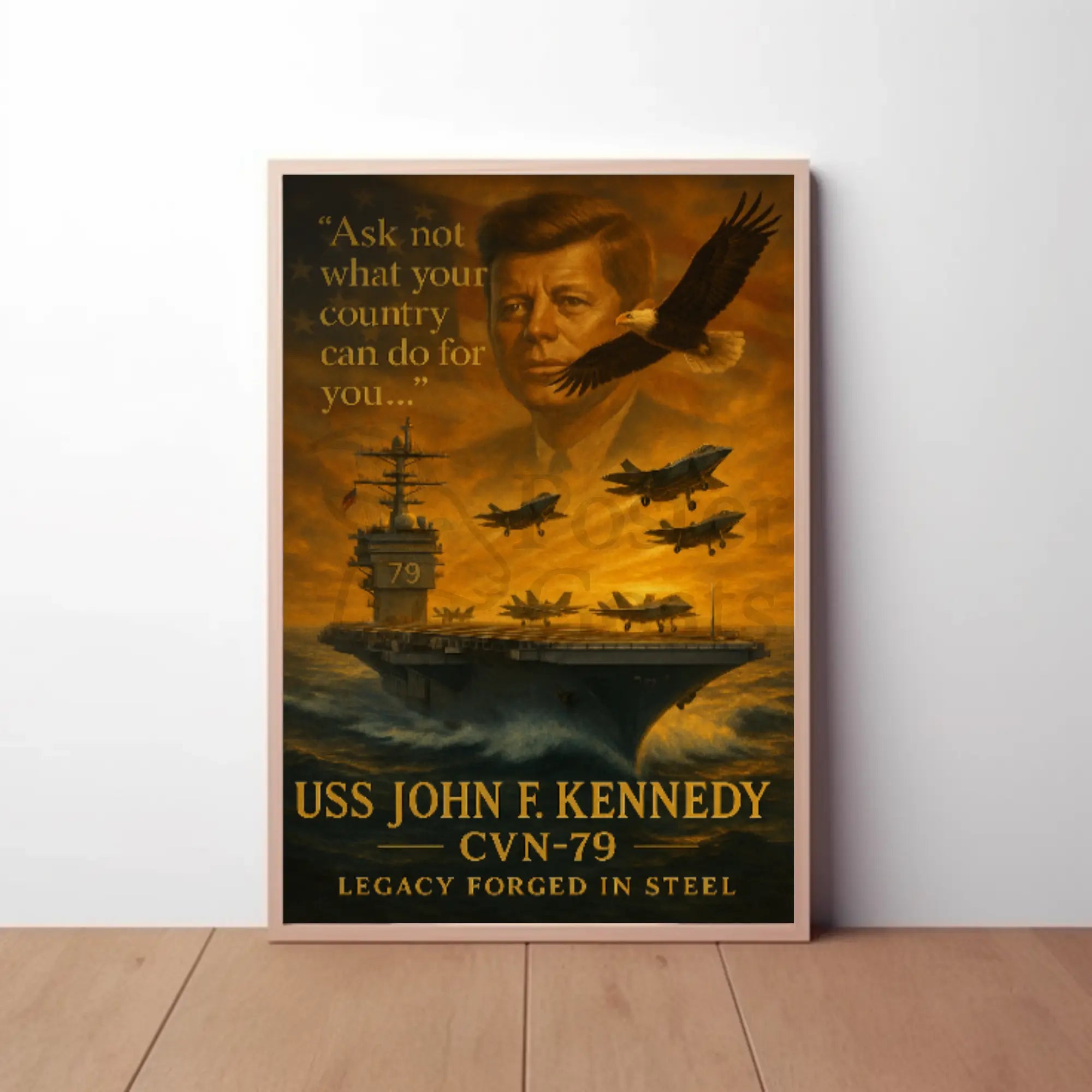 John F. Kennedy Tribute Historical or Presidential Poster PosterGoat