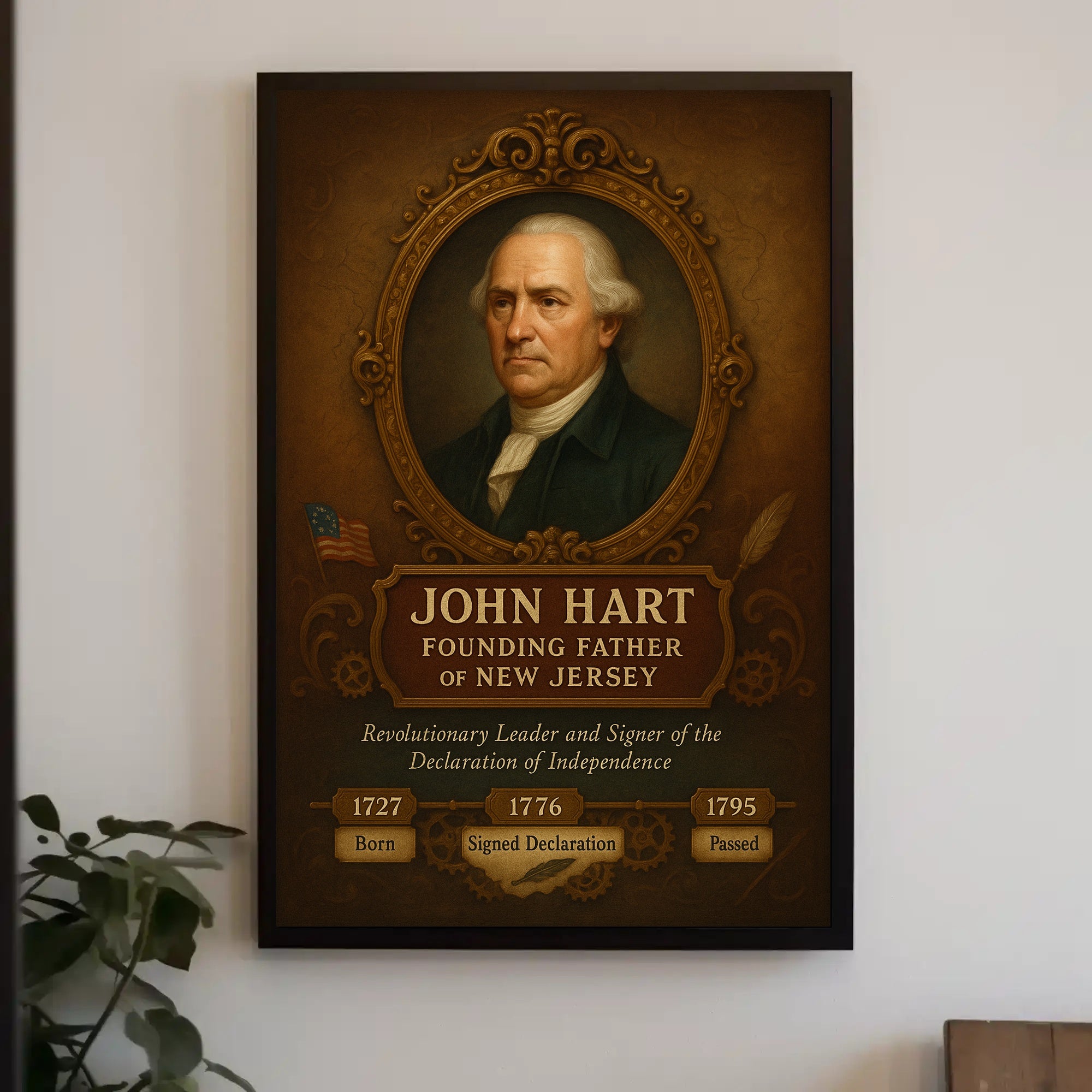 John Hart Founding Father Poster PosterGoat