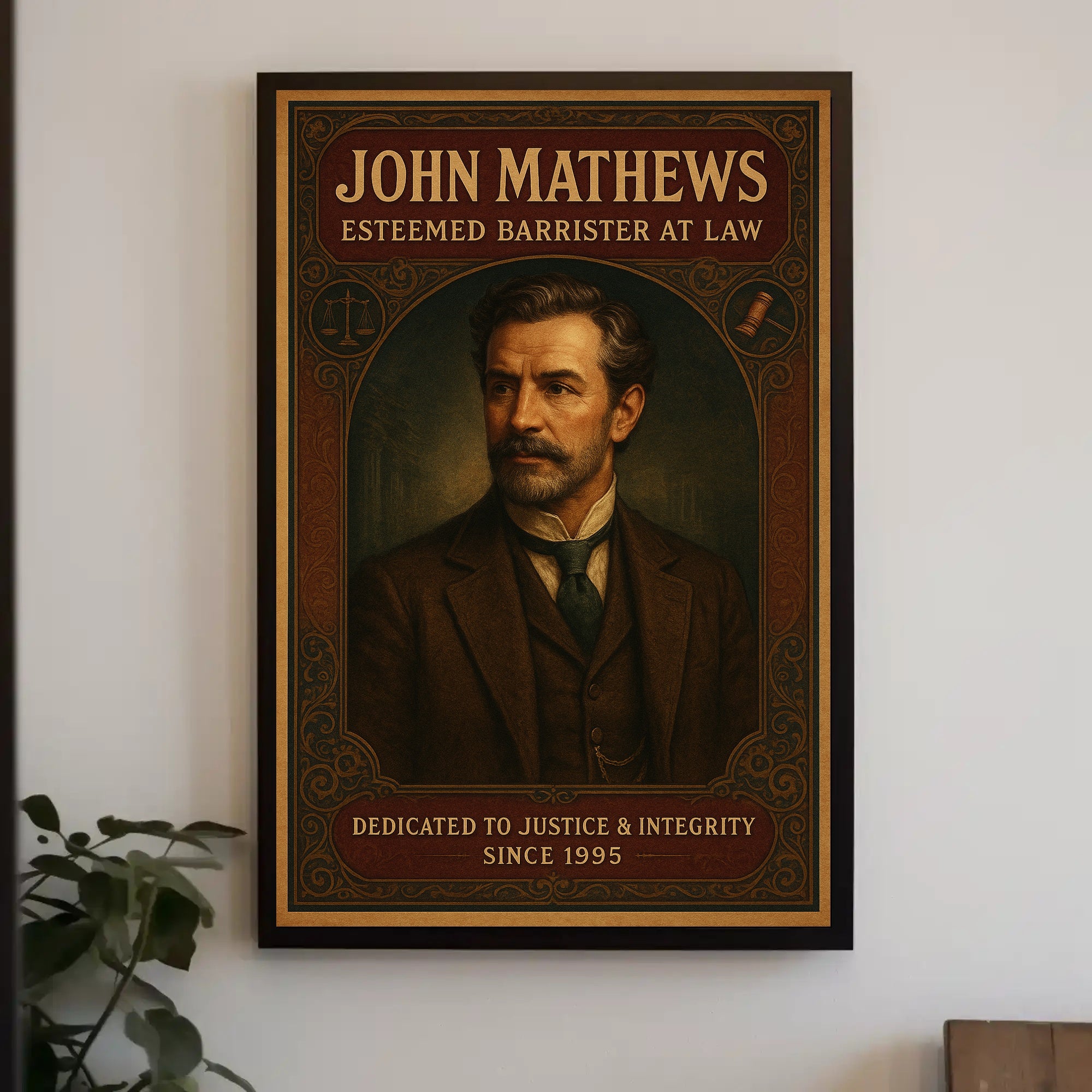 John Mathews Esteemed Barrister at Law Poster PosterGoat