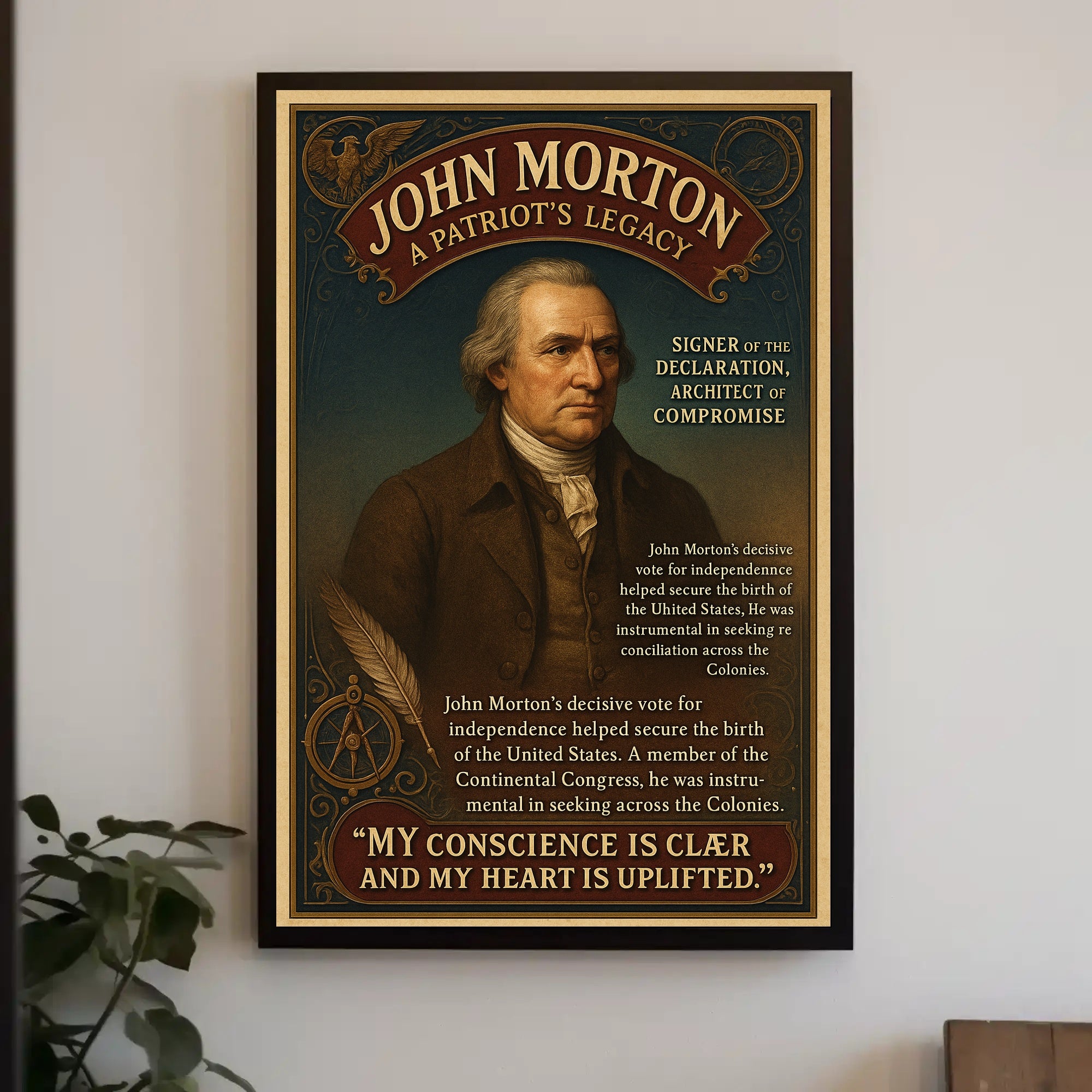 John Morton A Patriots Legacy Poster PosterGoat