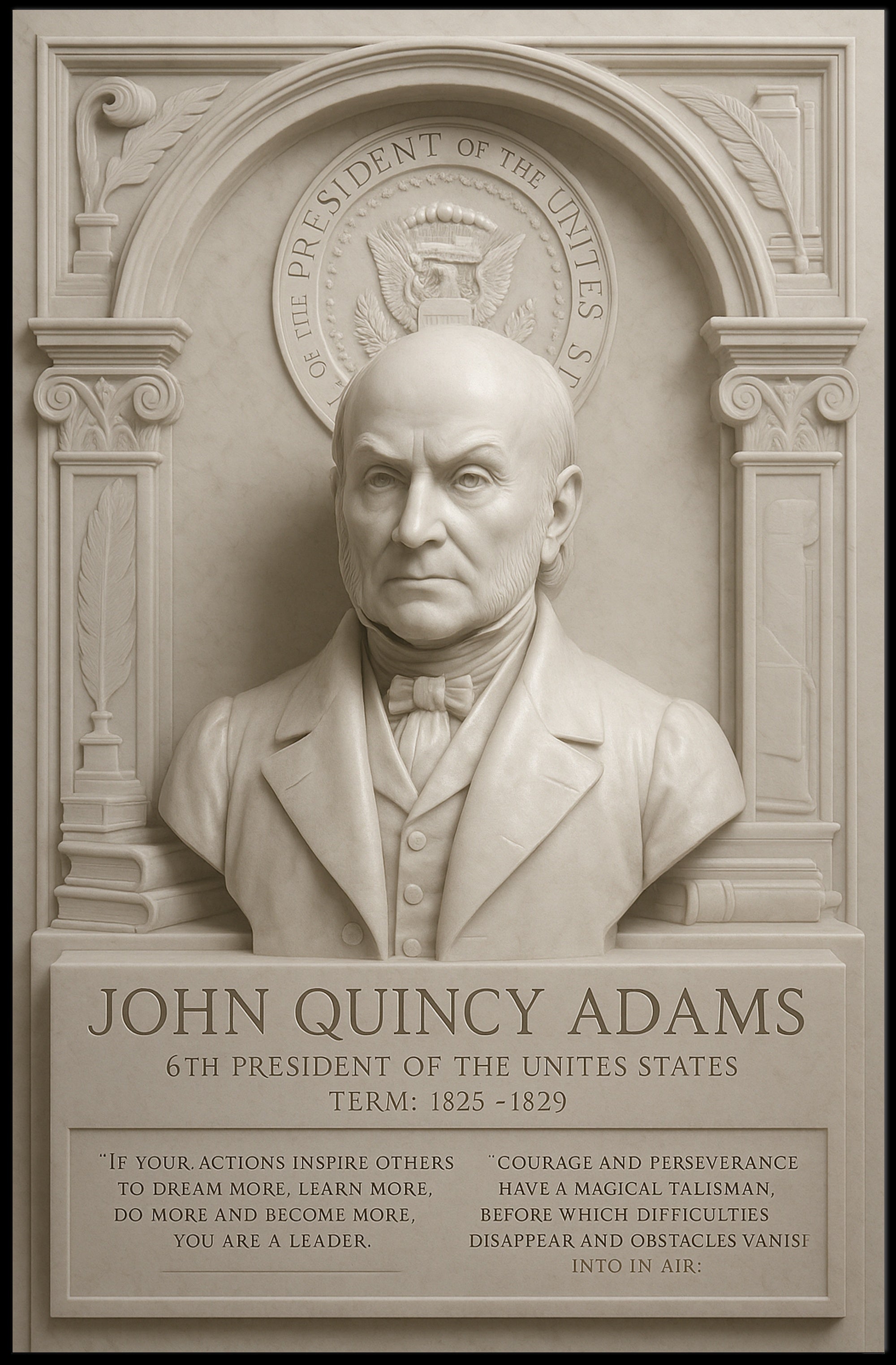 John Quincy Adams 6th President Poster PosterGoat