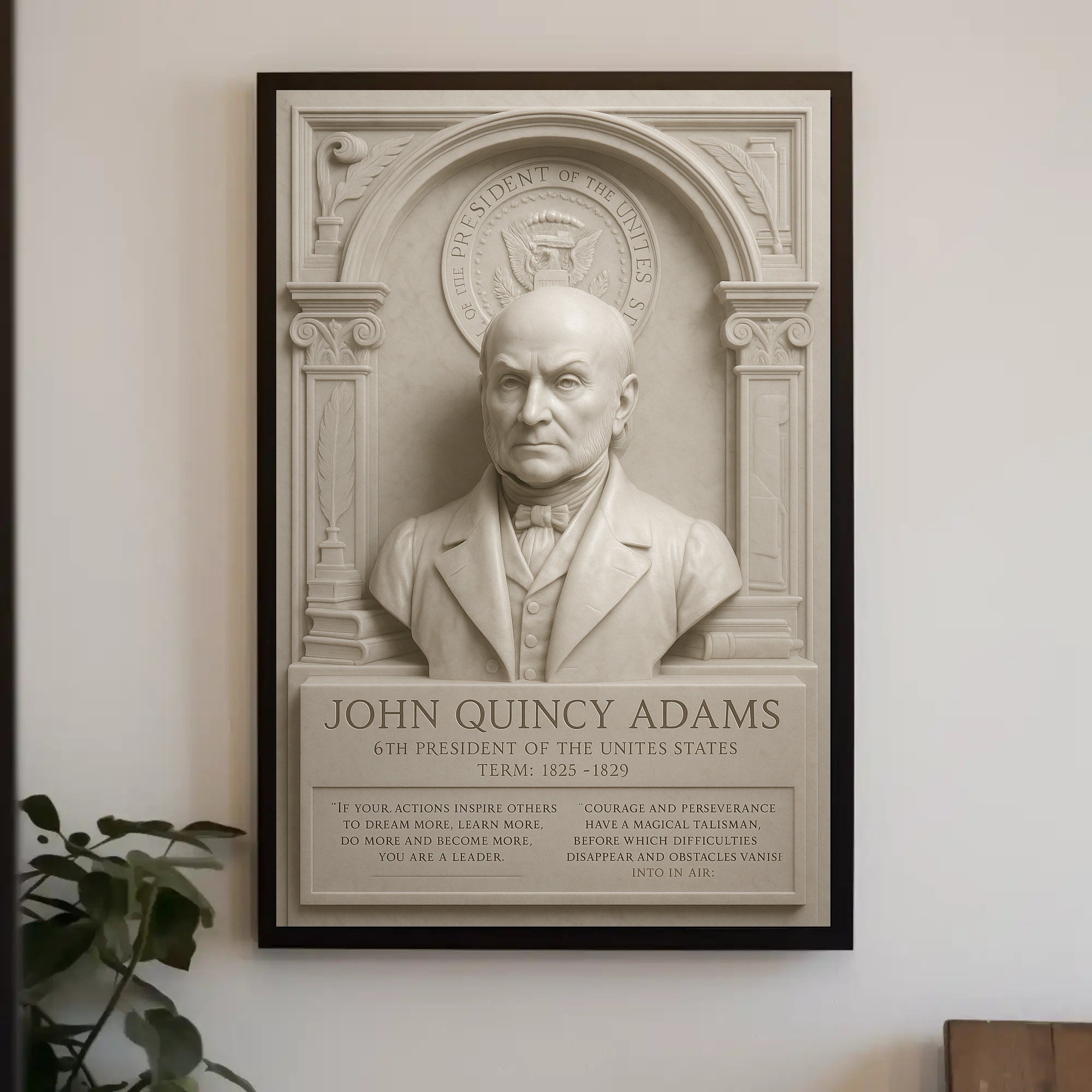 John Quincy Adams 6th President Poster PosterGoat