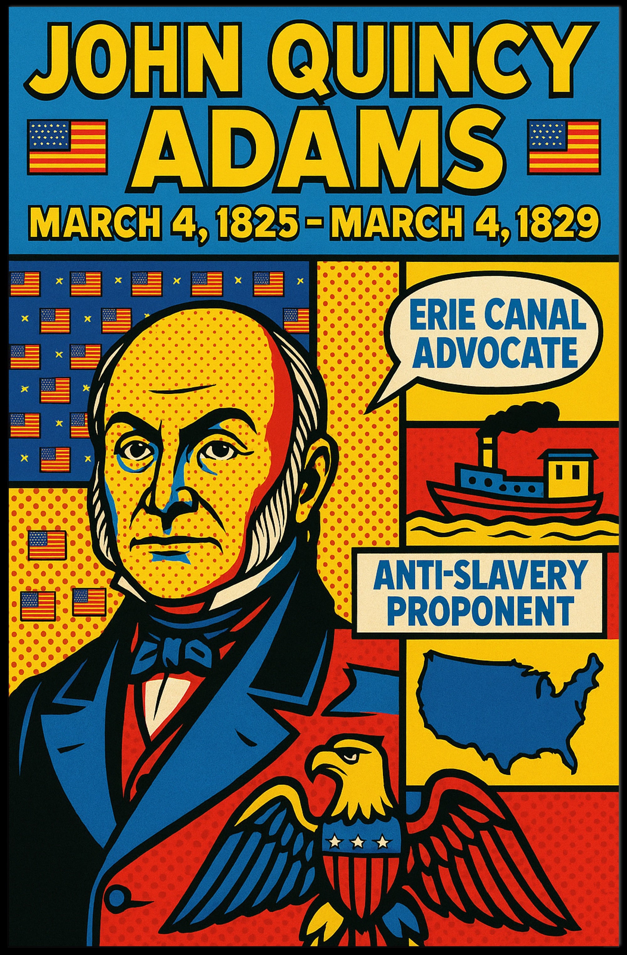 John Quincy Adams Poster PosterGoat