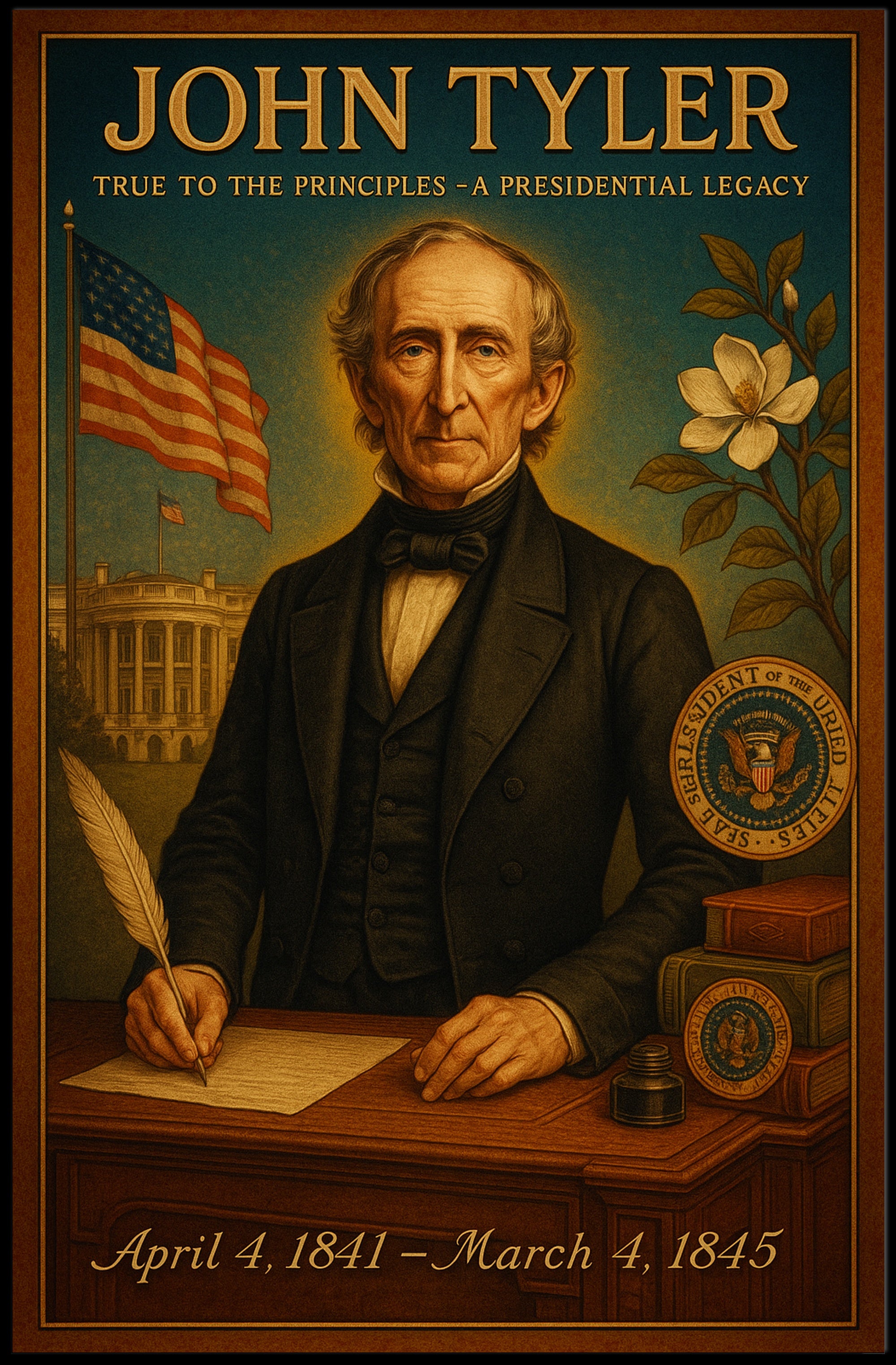John Tyler A Presidential Legacy Poster PosterGoat