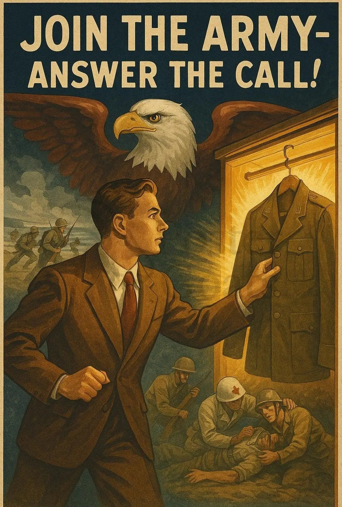 Join the Army Now Military Recruitment Poster PosterGoat