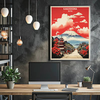 Kagoshima's Vibrant Scenic Beauty Travel Poster PosterGoat