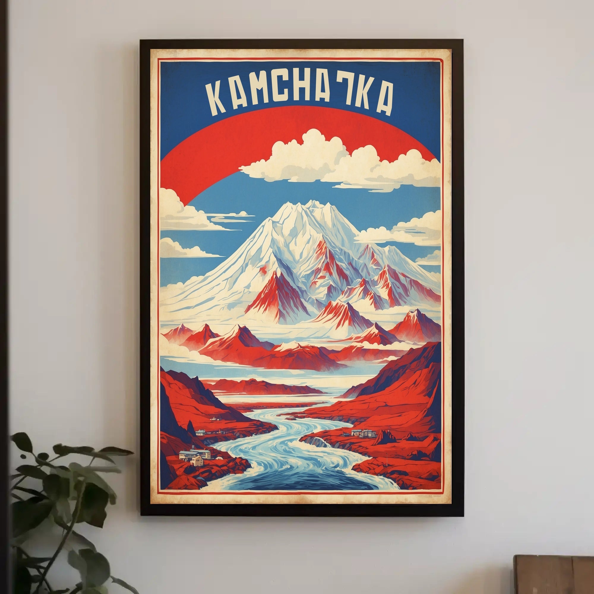 Kamchatka Peninsula Vintage Travel Poster PosterGoat