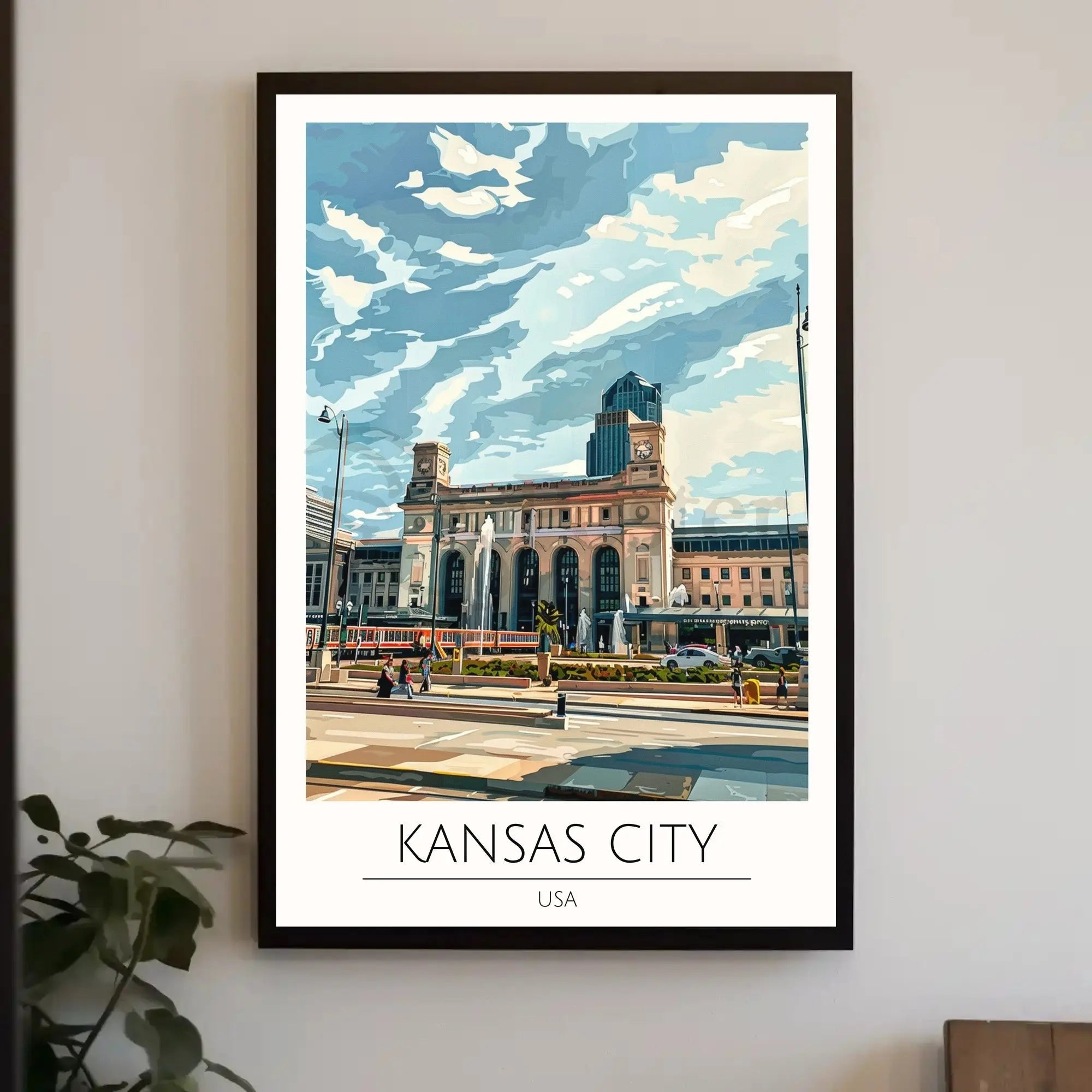 Kansas City Union Station Travel Poster PosterGoat