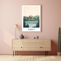 Karelia Russia Scenic Travel Landscape Poster PosterGoat