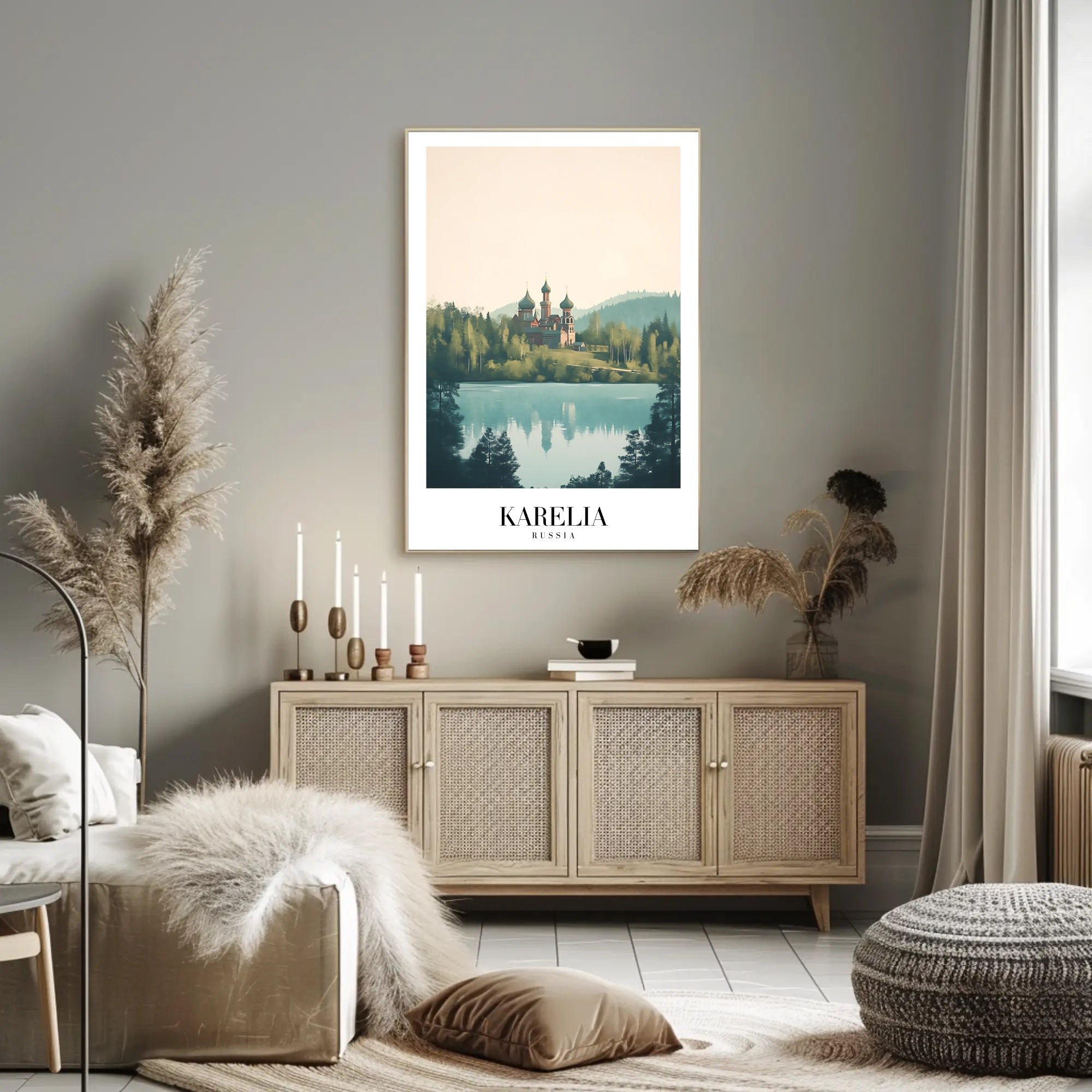 Karelia Russia Scenic Travel Landscape Poster PosterGoat