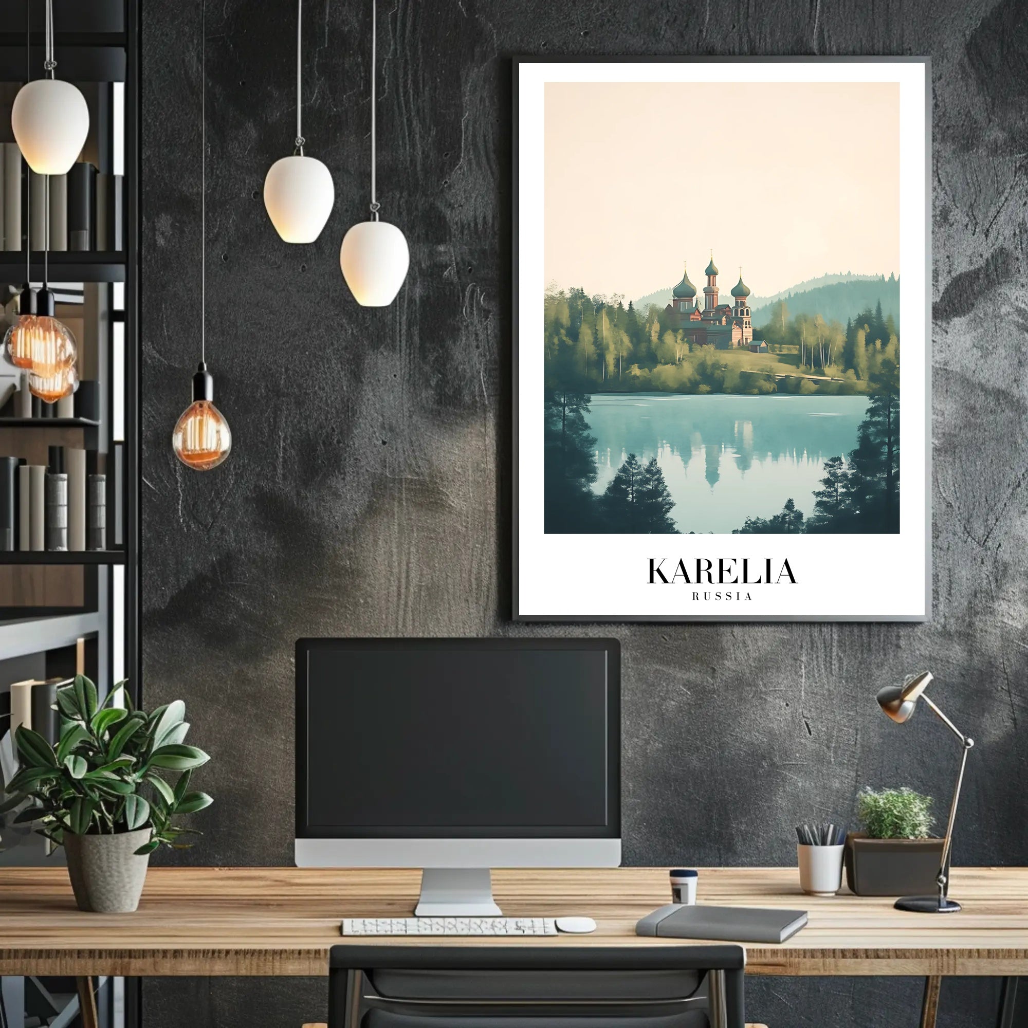 Karelia Russia Scenic Travel Landscape Poster PosterGoat