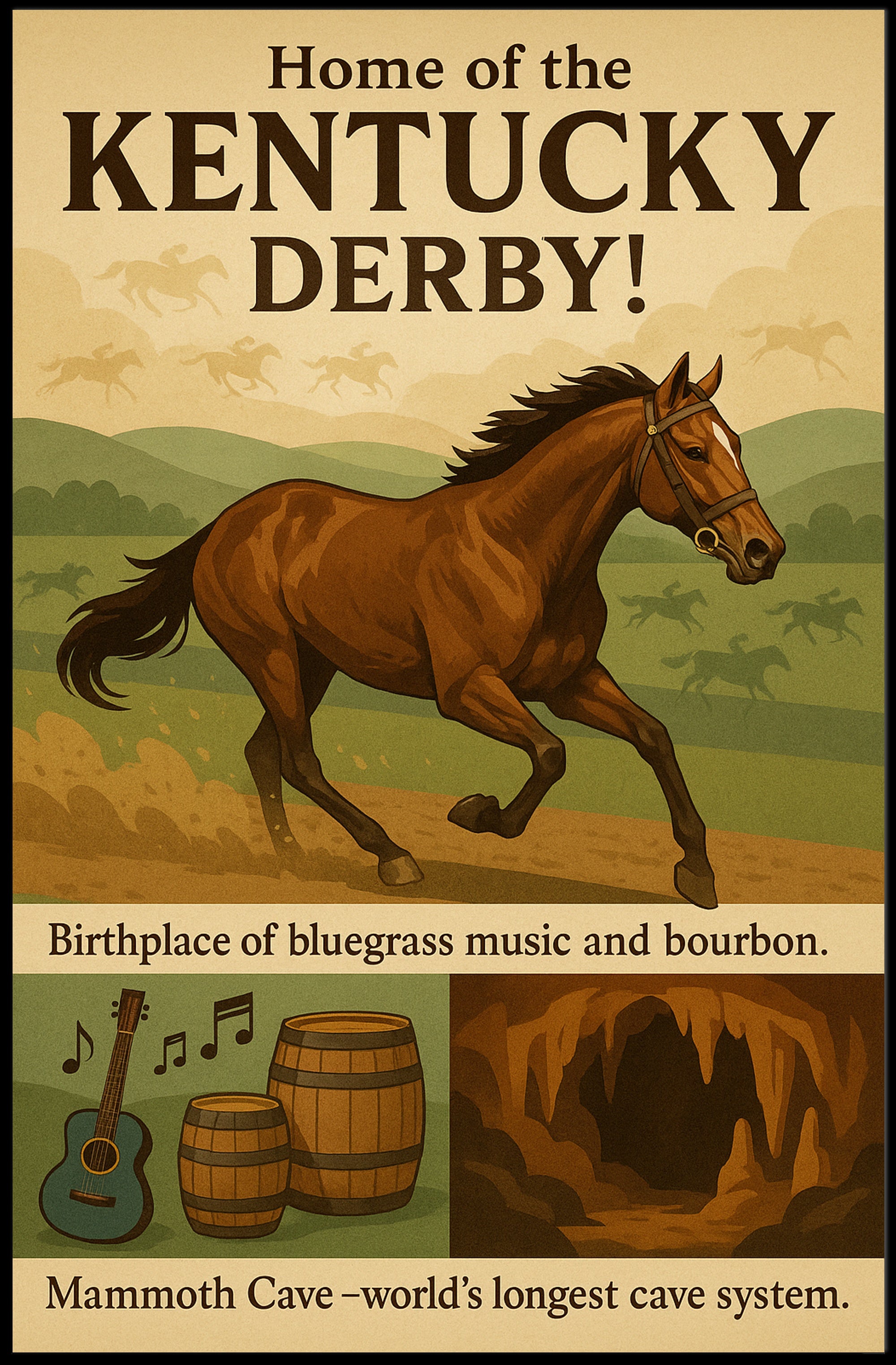 Kentucky Highlights Poster PosterGoat