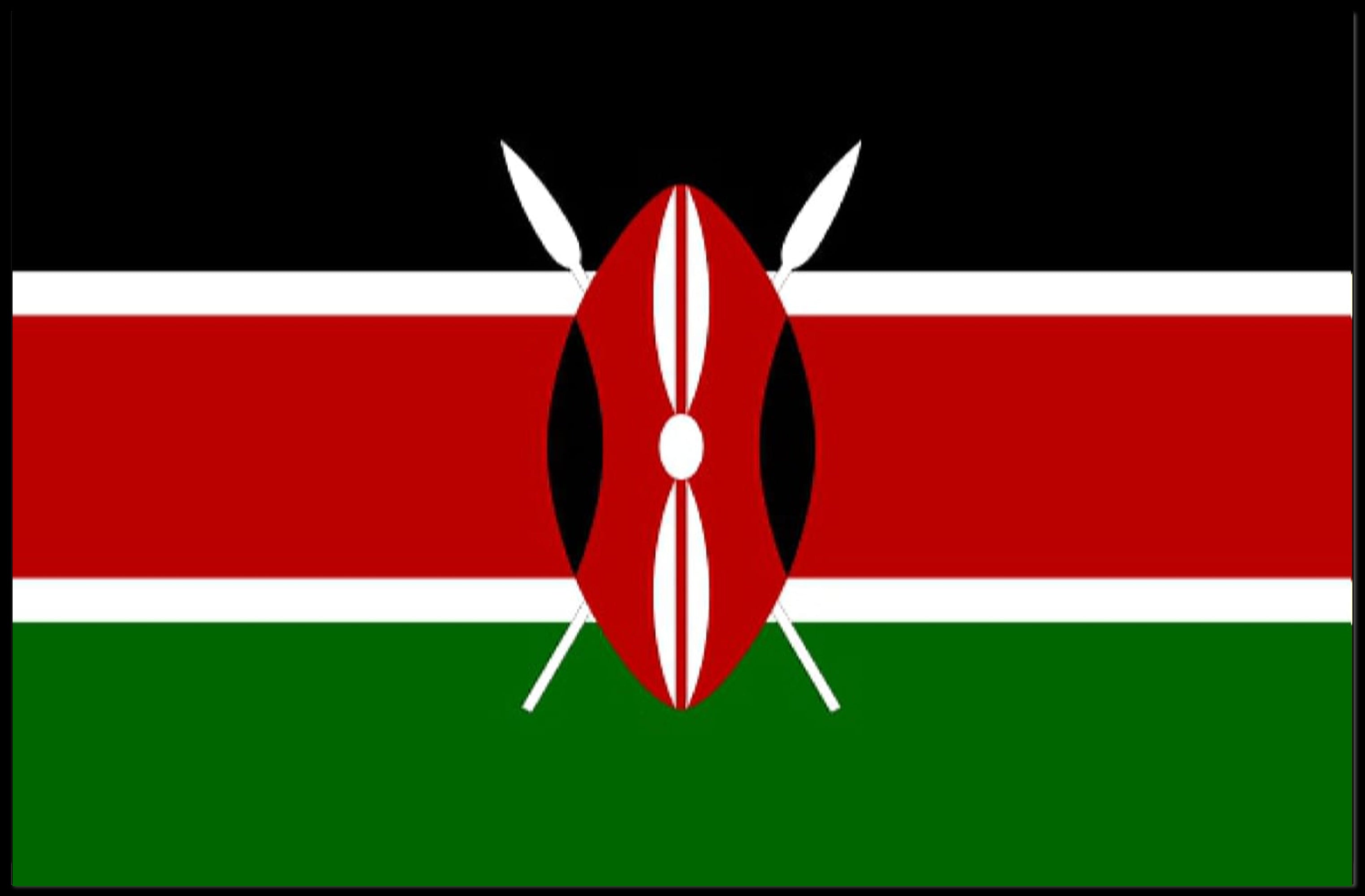 Kenya Flag Symbolic Art Cultural or Heritage Poster PosterGoat