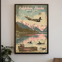 Ketchikan Alaska Adventure Travel Poster PosterGoat