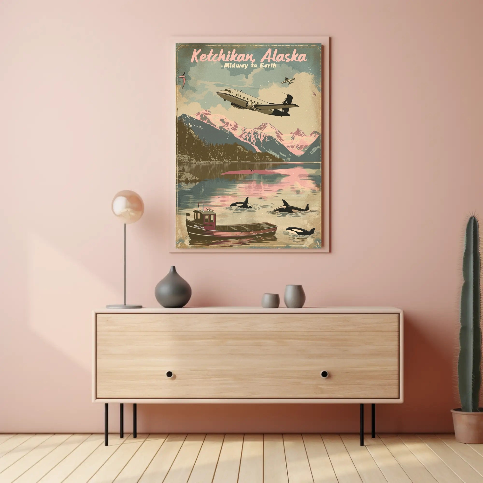 Ketchikan Alaska Adventure Travel Poster PosterGoat