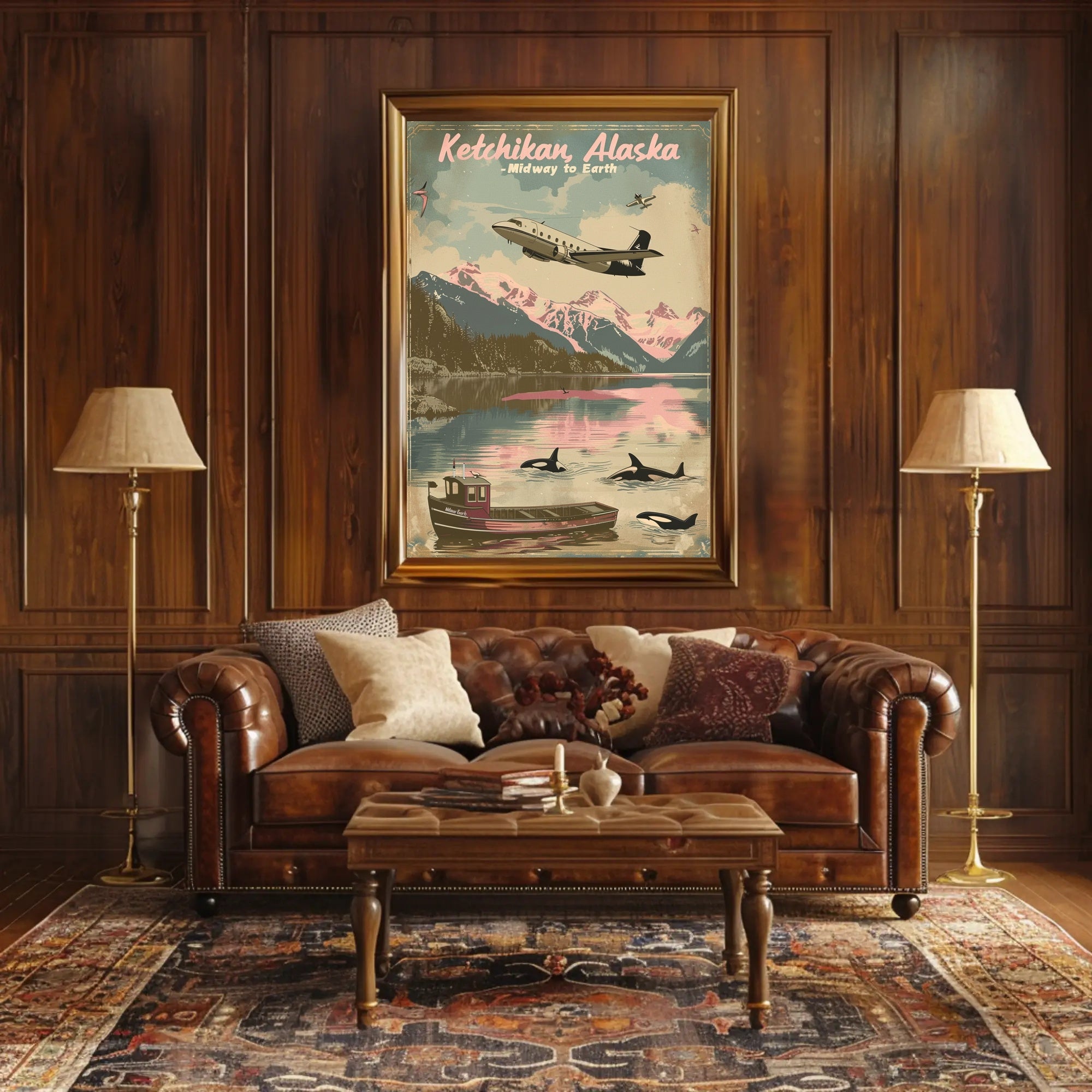 Ketchikan Alaska Adventure Travel Poster PosterGoat