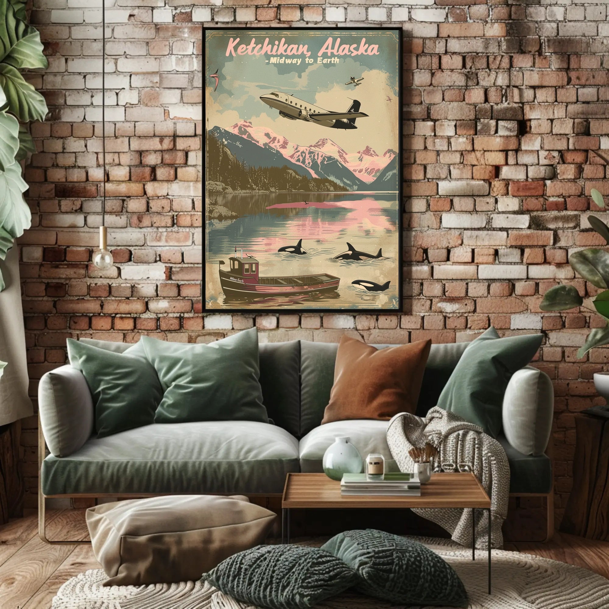 Ketchikan Alaska Adventure Travel Poster PosterGoat