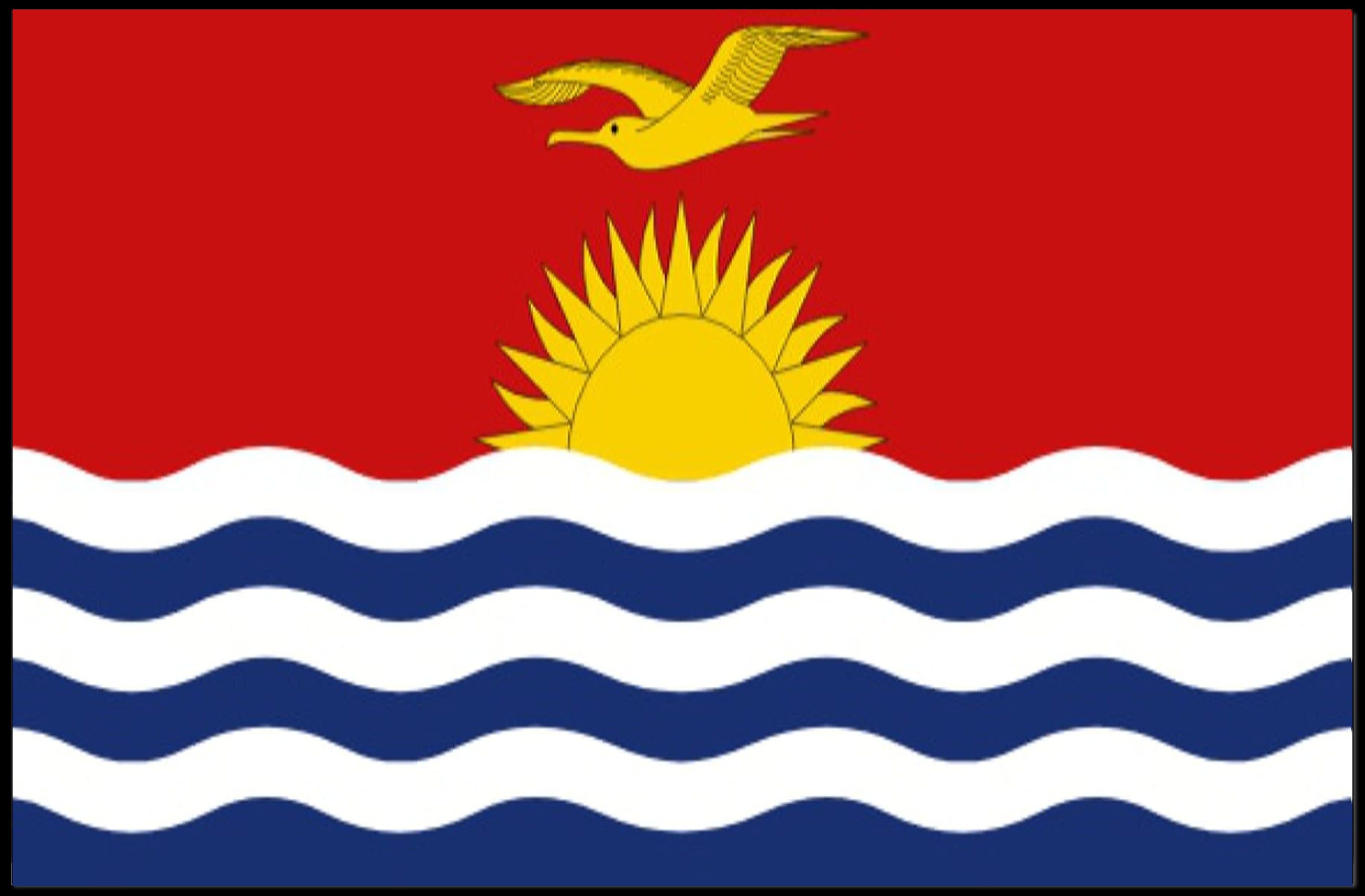 Kiribati National Flag Symbolism Art Print Country Flag Poster PosterGoat