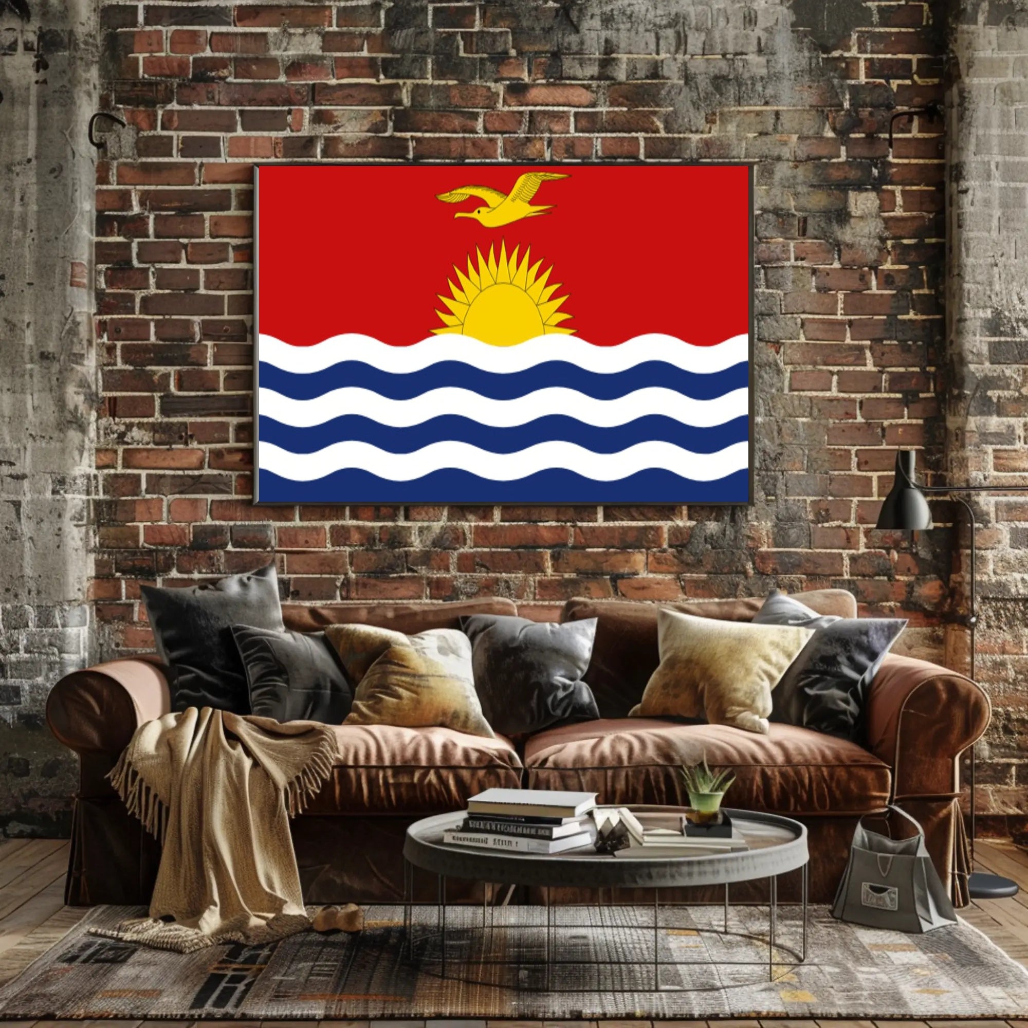 Kiribati National Flag Symbolism Art Print Country Flag Poster PosterGoat