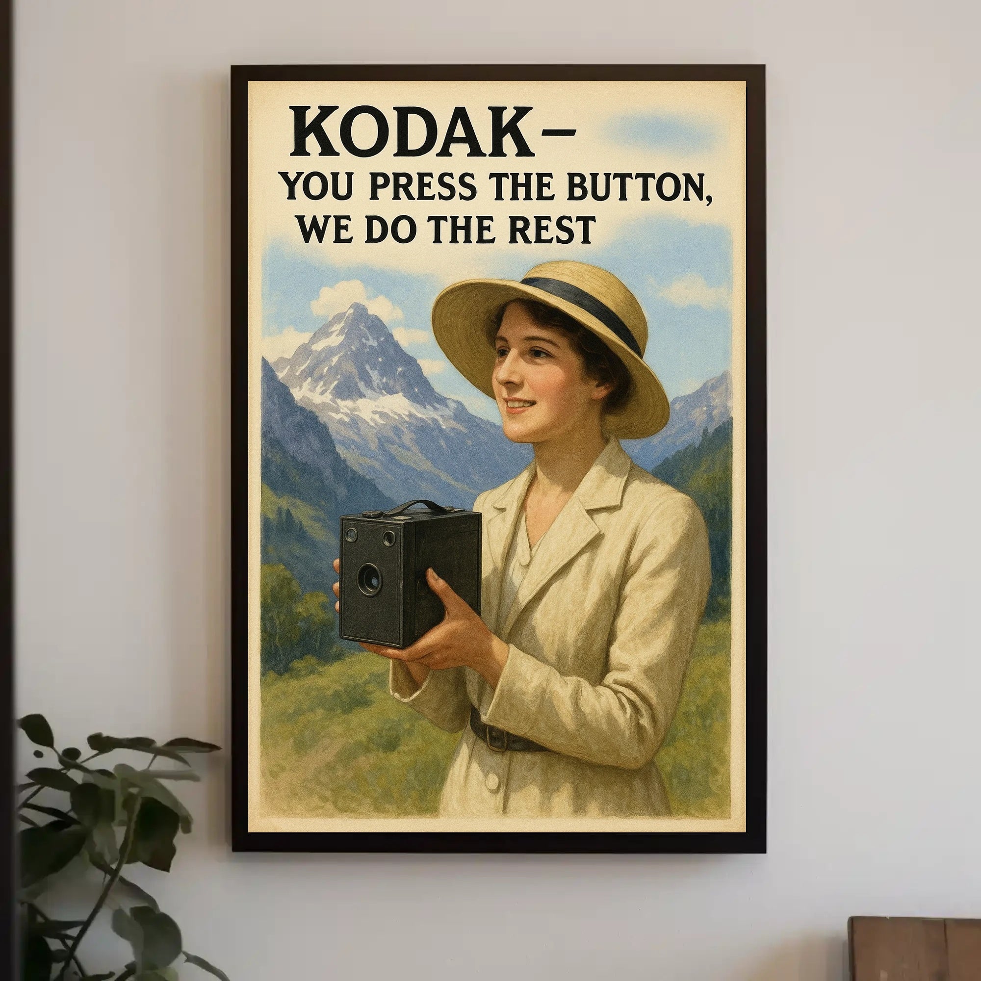 Kodak Vintage Camera Advertisement Early 20th Century Poster PosterGoat