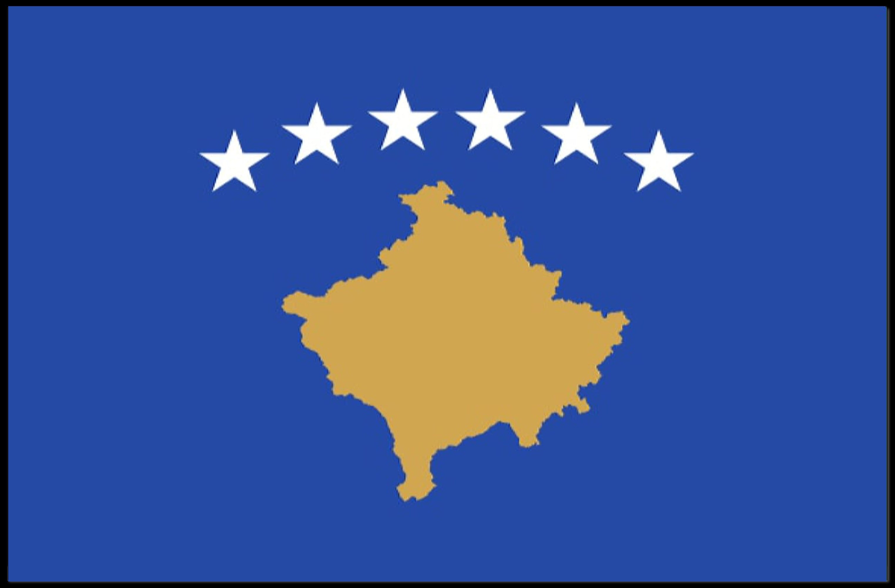 Kosovo Flag National Symbolism Wall Art Country Flag Poster PosterGoat