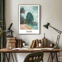 Krabi Thailand Scenic View Travel Poster PosterGoat