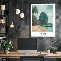 Krabi Thailand Scenic View Travel Poster PosterGoat