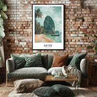 Krabi Thailand Scenic View Travel Poster PosterGoat