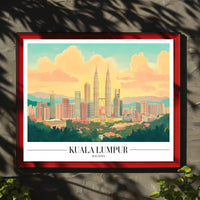 Kuala Lumpur Skyline: Vibrant Urban or Cityscape Poster PosterGoat