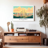 Kuala Lumpur Skyline: Vibrant Urban or Cityscape Poster PosterGoat