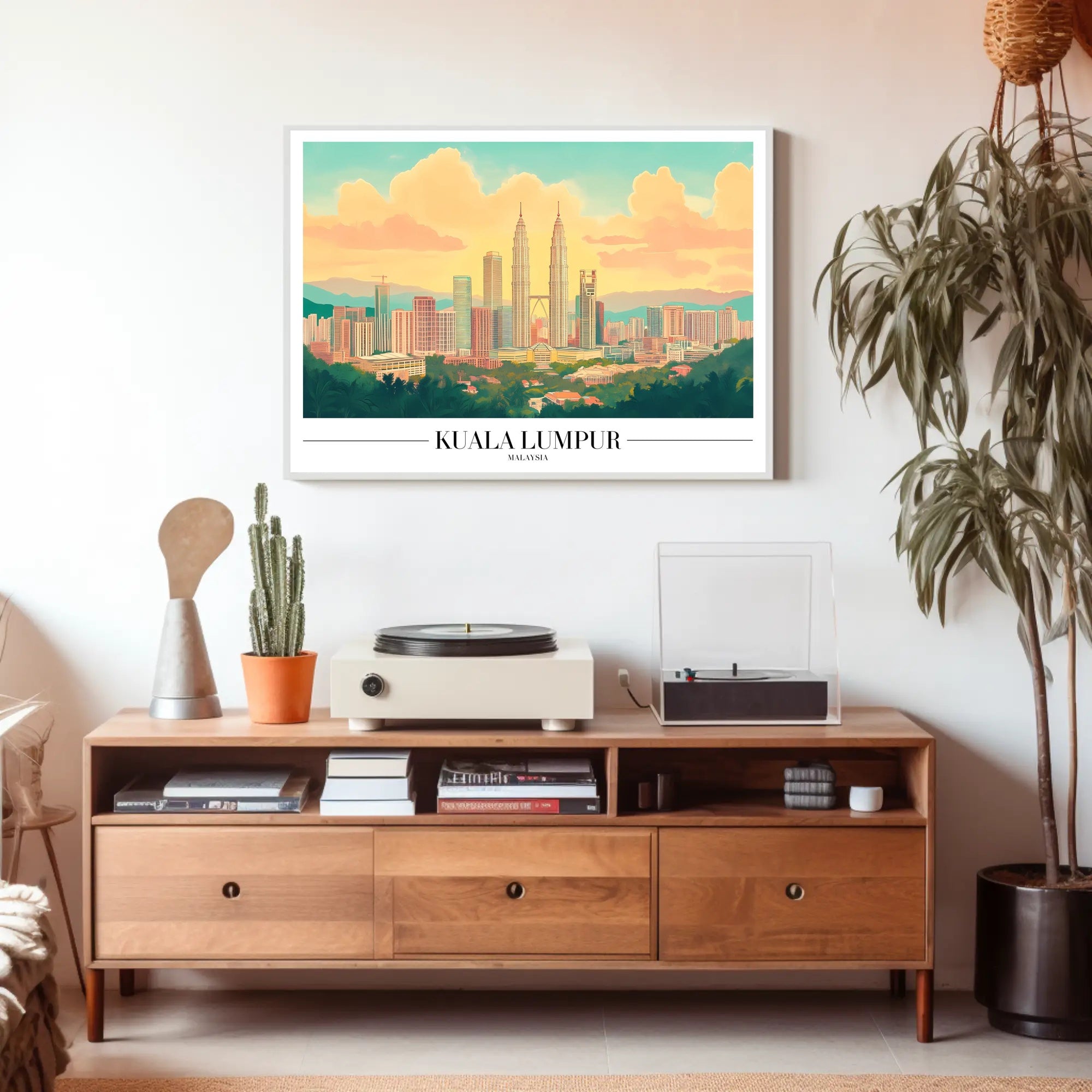 Kuala Lumpur Skyline: Vibrant Urban or Cityscape Poster PosterGoat