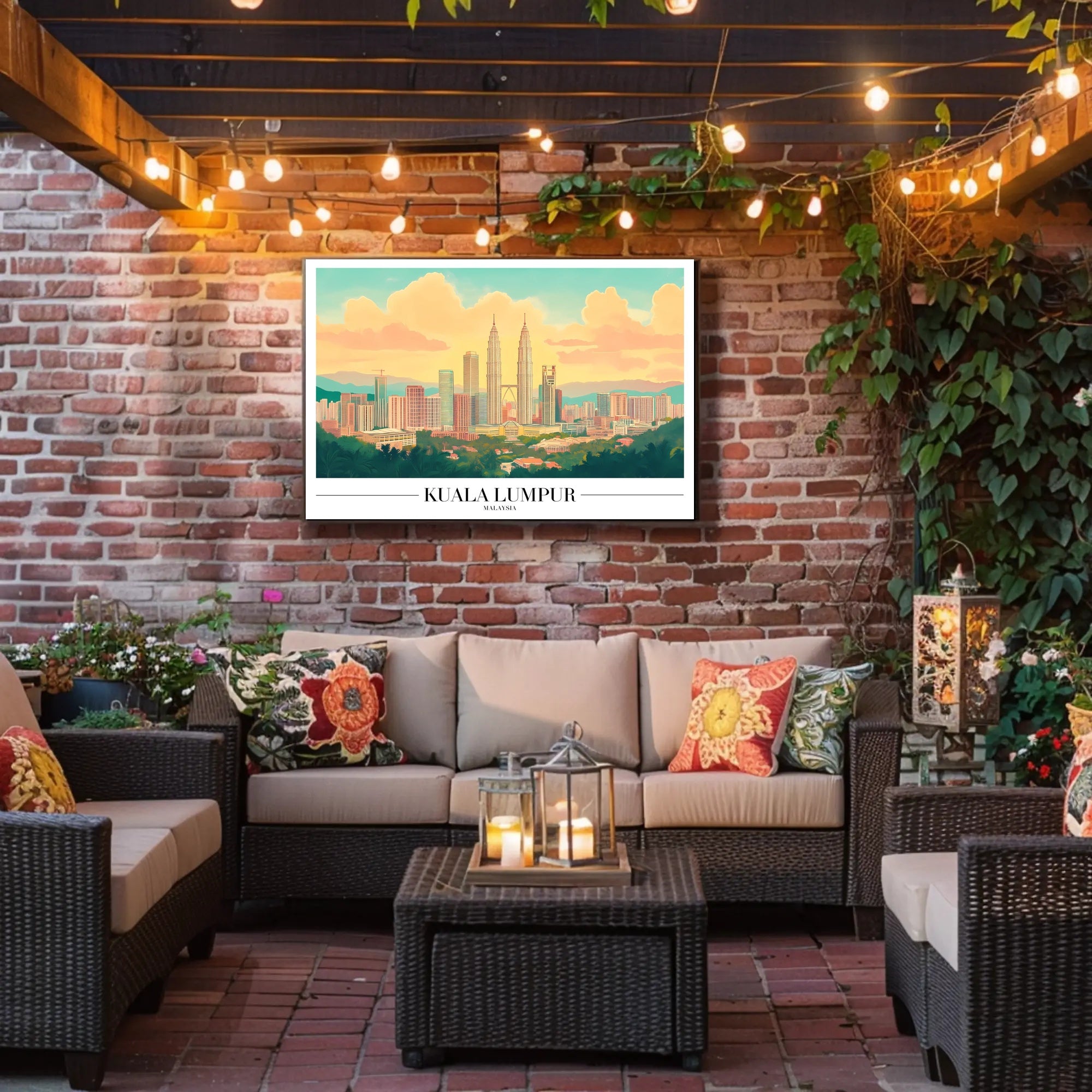 Kuala Lumpur Skyline: Vibrant Urban or Cityscape Poster PosterGoat