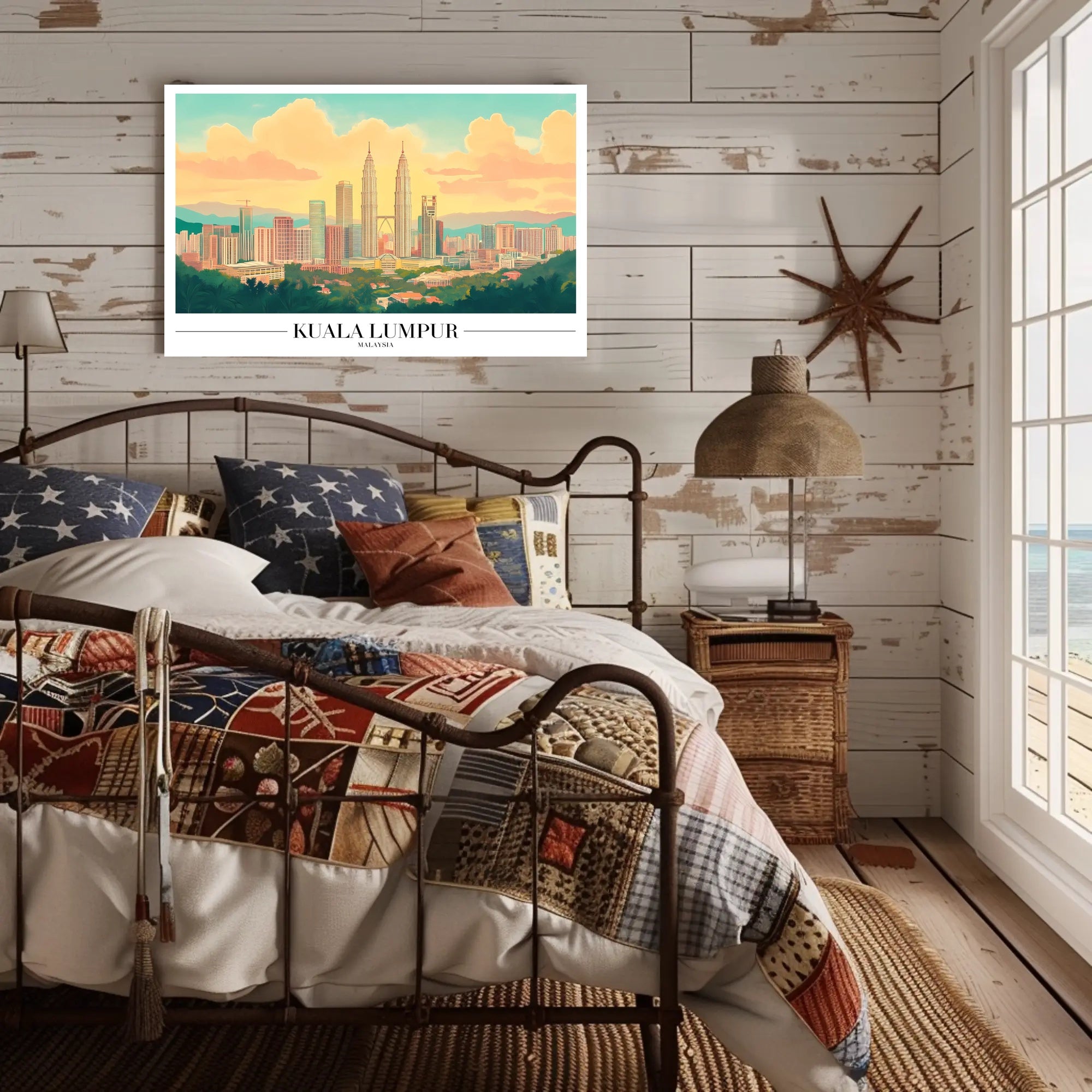 Kuala Lumpur Skyline: Vibrant Urban or Cityscape Poster PosterGoat