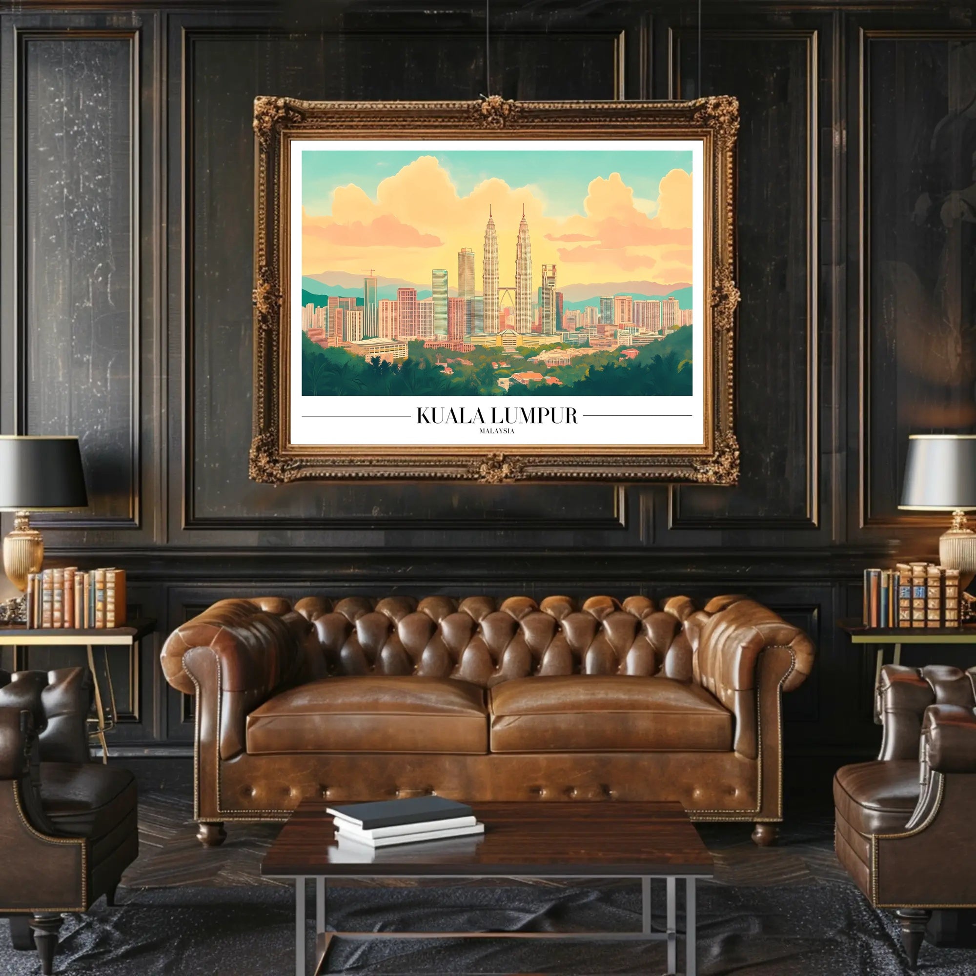 Kuala Lumpur Skyline: Vibrant Urban or Cityscape Poster PosterGoat
