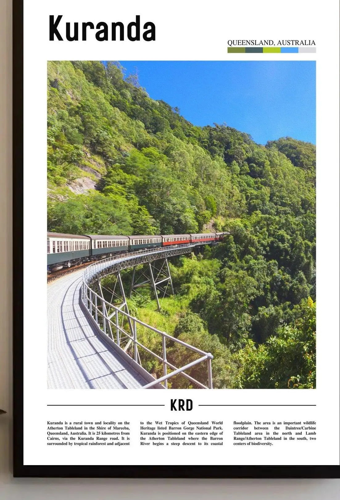 Kuranda Scenic Adventure Travel Poster PosterGoat