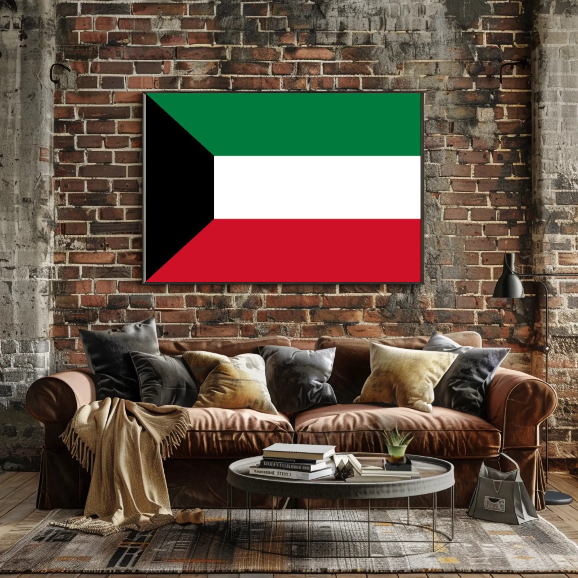Kuwait National Flag Display: Country Flag Poster PosterGoat