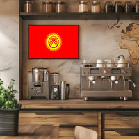 Kyrgyzstan Flag Art: National Pride Country Flag Poster PosterGoat