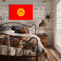 Kyrgyzstan Flag Art: National Pride Country Flag Poster PosterGoat