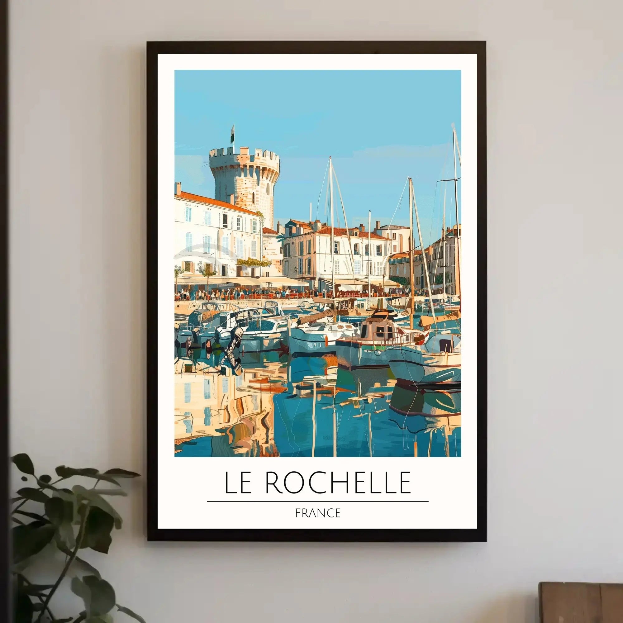 La Rochelle Coastal Charm Travel Poster PosterGoat
