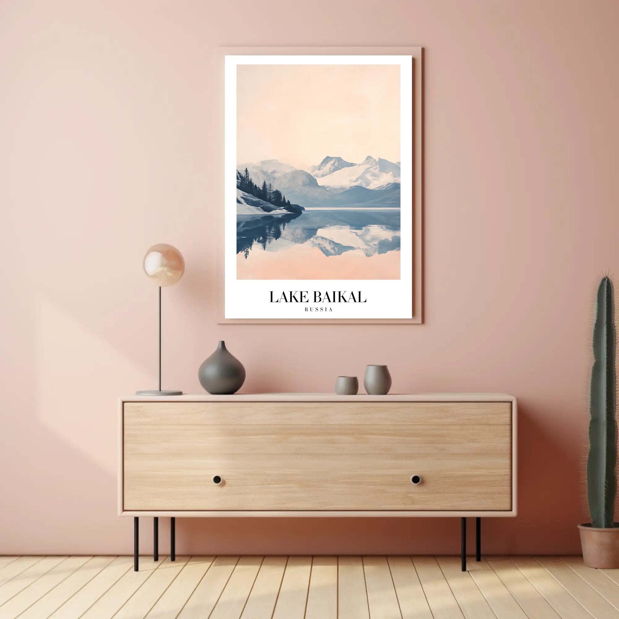 Lake Baikal Serene Landscape Travel Poster PosterGoat