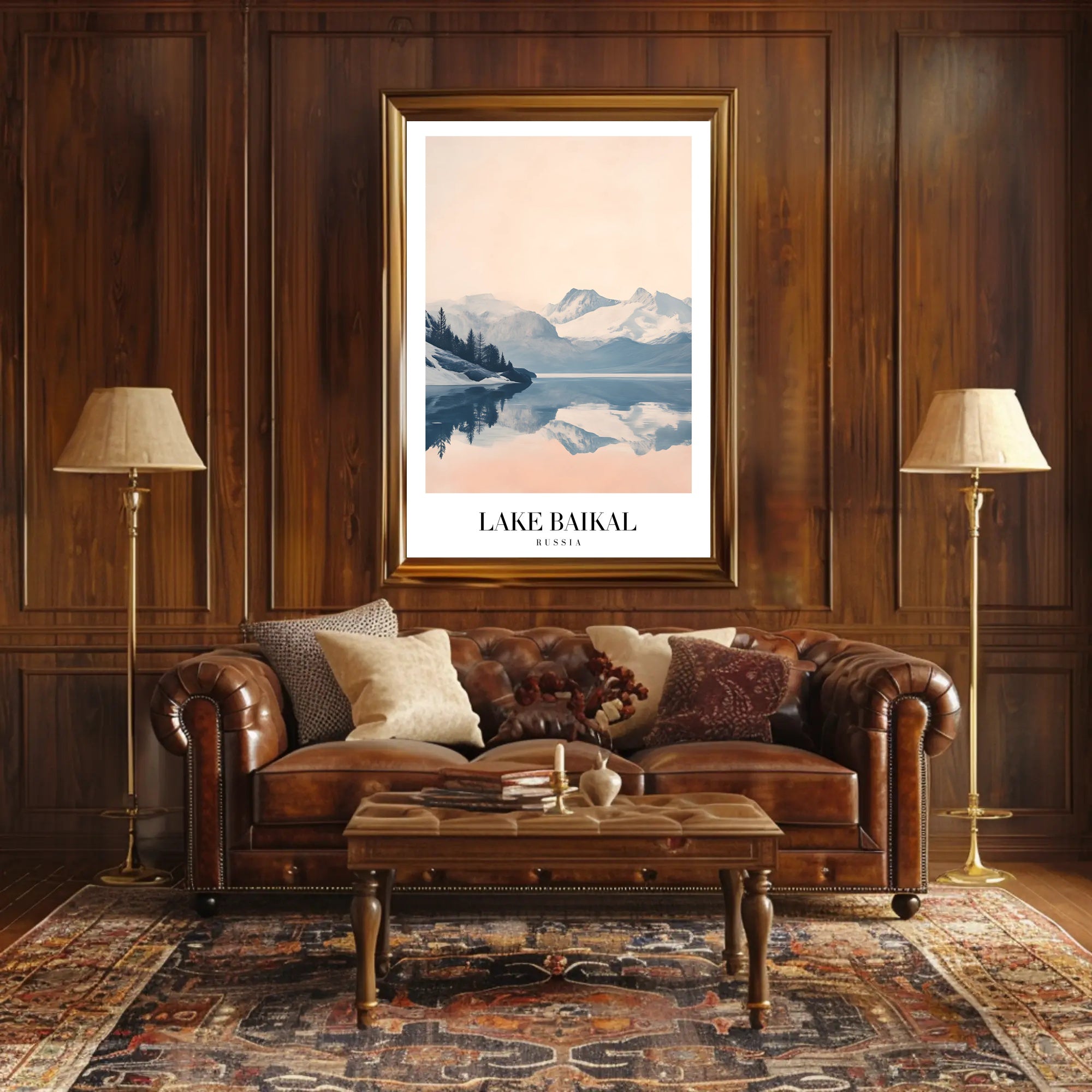 Lake Baikal Serene Landscape Travel Poster PosterGoat