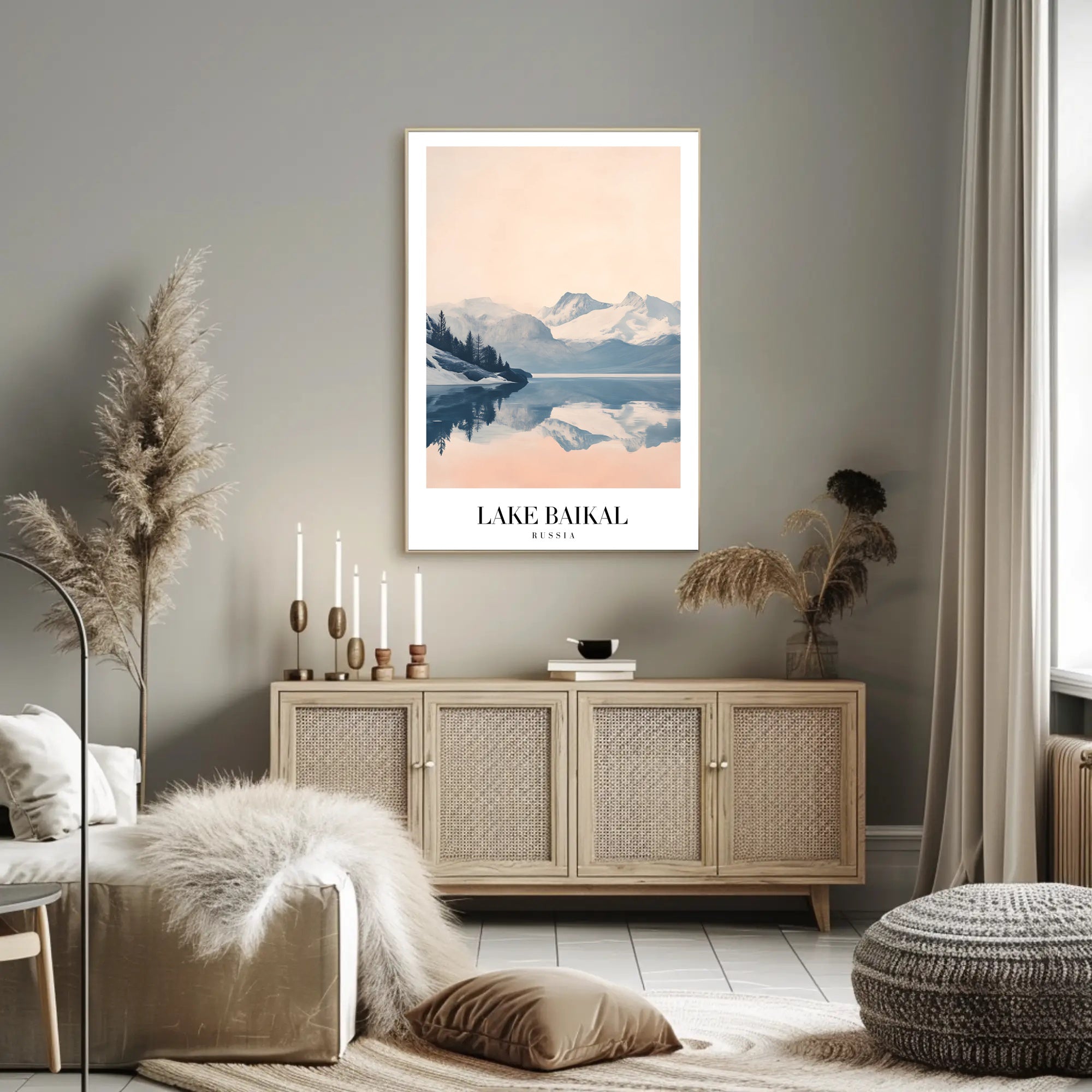 Lake Baikal Serene Landscape Travel Poster PosterGoat
