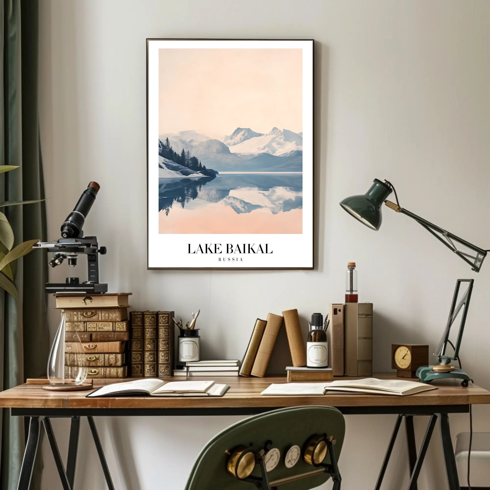 Lake Baikal Serene Landscape Travel Poster PosterGoat