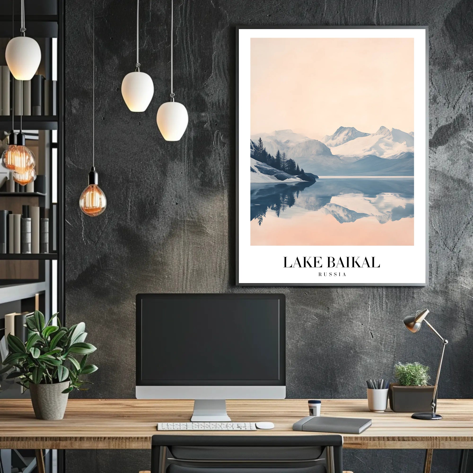 Lake Baikal Serene Landscape Travel Poster PosterGoat