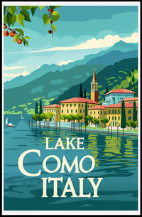 Lake Como Serenity: Vintage Italian Travel Poster PosterGoat