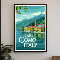 Lake Como Serenity: Vintage Italian Travel Poster PosterGoat