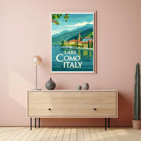 Lake Como Serenity: Vintage Italian Travel Poster PosterGoat