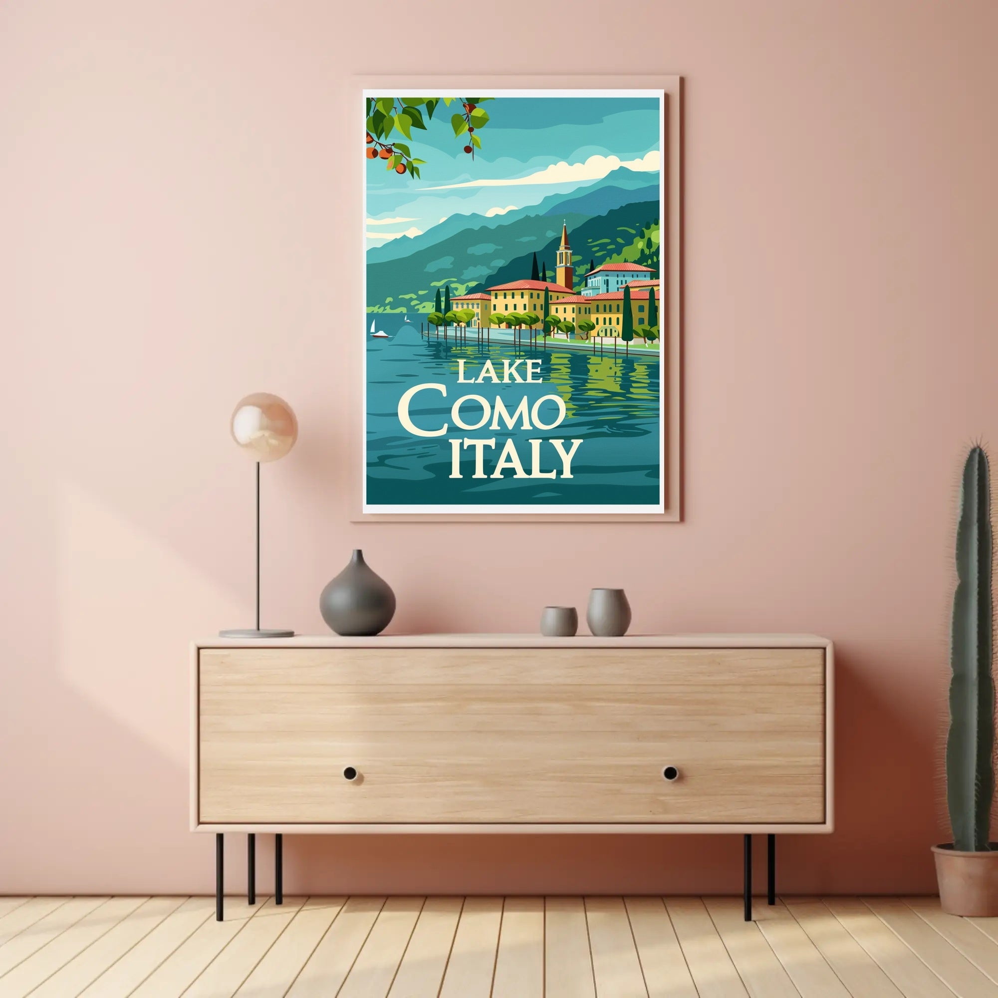 Lake Como Serenity: Vintage Italian Travel Poster PosterGoat