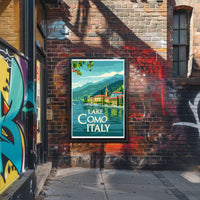 Lake Como Serenity: Vintage Italian Travel Poster PosterGoat